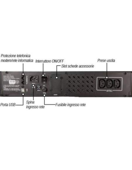 Gruppo Continuita' Da Rack 19 1000Va 800 Watt