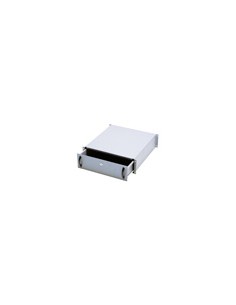 Cassetto estraibile con maniglia e serratura per rack 19 1 unità  mm.485x480x134 colore grigio (RAL7035) - OFBA srl