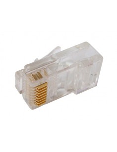 Connettore Plug 8 Poli Schermato Cat.6A Rj45 Con Inseritore Per Cavo Rete  Flessibile