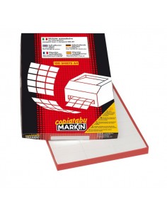 Etichette adesive Markin - 105x48 mm - Nr. etichette / foglio 12 - X210C504  (conf.100)