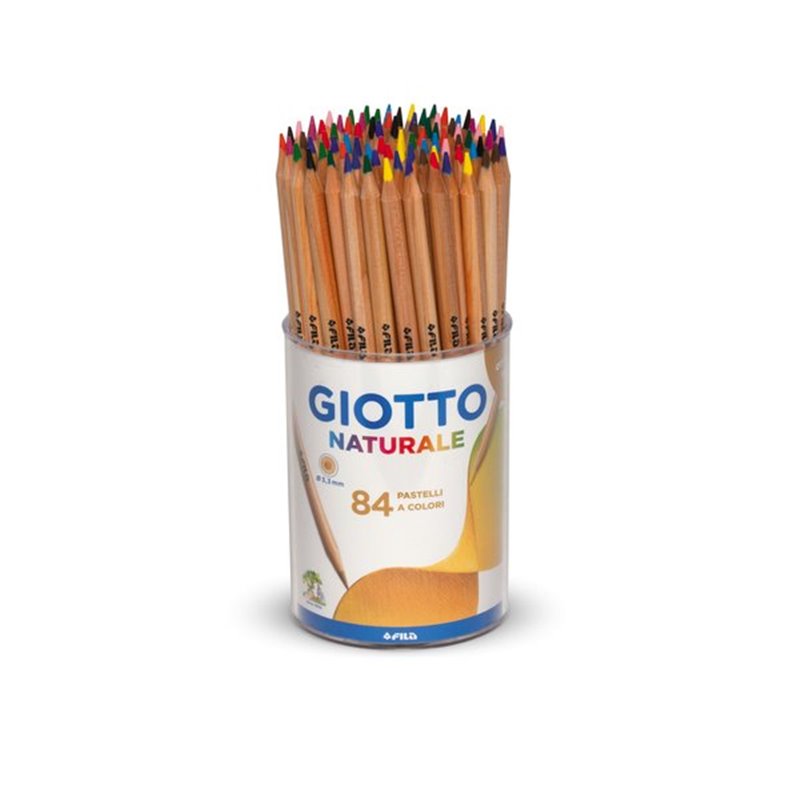 Barattolo pastelli Giotto - naturale - 3,3 mm - da 3 anni in poi - 520200  (conf.84)