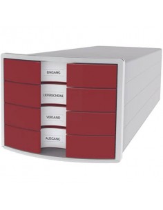 Cassettiere da scrivania Varicolor® Durable - grigio e multicolore - 5  cassetti - 5 cm - 7605-27