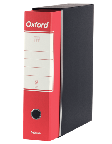 Esselte OXFORD Raccoglitore con Meccanismo N.1 in Formato Protocollo con  Dorso da 8 cm – Arancione, 6 pezzi