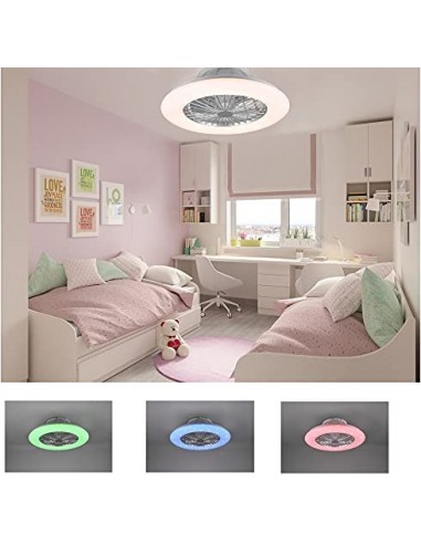Ventilatore da Soffitto con Luce, 70cm, Dimmerabile LED Plafoniere