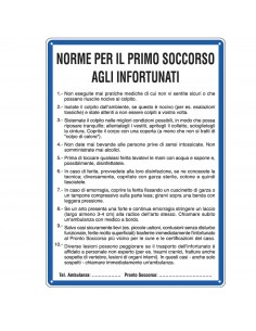 CARTELLI SEGNALAZIONE CASSETTA PRONTO SOCCORSO 35X35 CM.